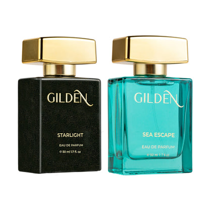 Combo: Sea Escape & Starlight, 50ml each | Gilden Combo Pack of Women's Perfume