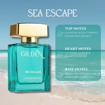 Combo: Sea Escape & Starlight, 50ml each | Gilden Combo Pack of Women's Perfume