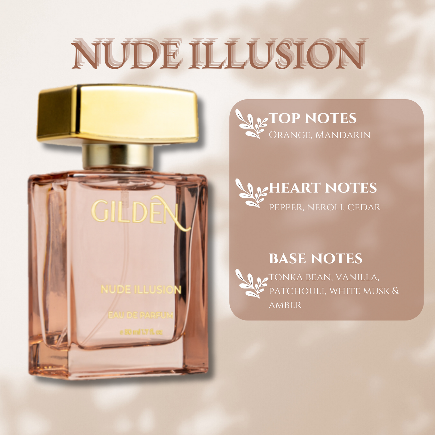 Combo: Electric Bloom & Nude Illusion, 50ml each | Gilden Combo Pack of Women's Perfume