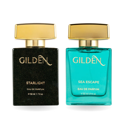 Combo: Sea Escape & Starlight, 50ml each | Gilden Combo Pack of Women's Perfume